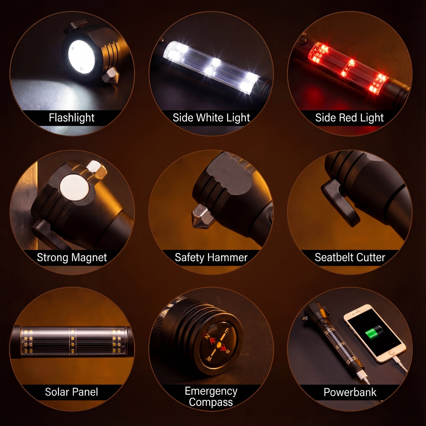 Ultimate Safety Hammer | 8-in-1 Emergency Escape Tool